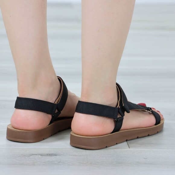 Womens Strappy Sandals Comfortable Sole Adjustable Summer Shoes For Land / Water - Picture 11 of 13